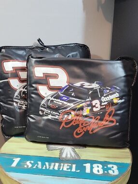 Nascar Black Cushion with Red and White #3 Racing Graphics Dale Earnhardt